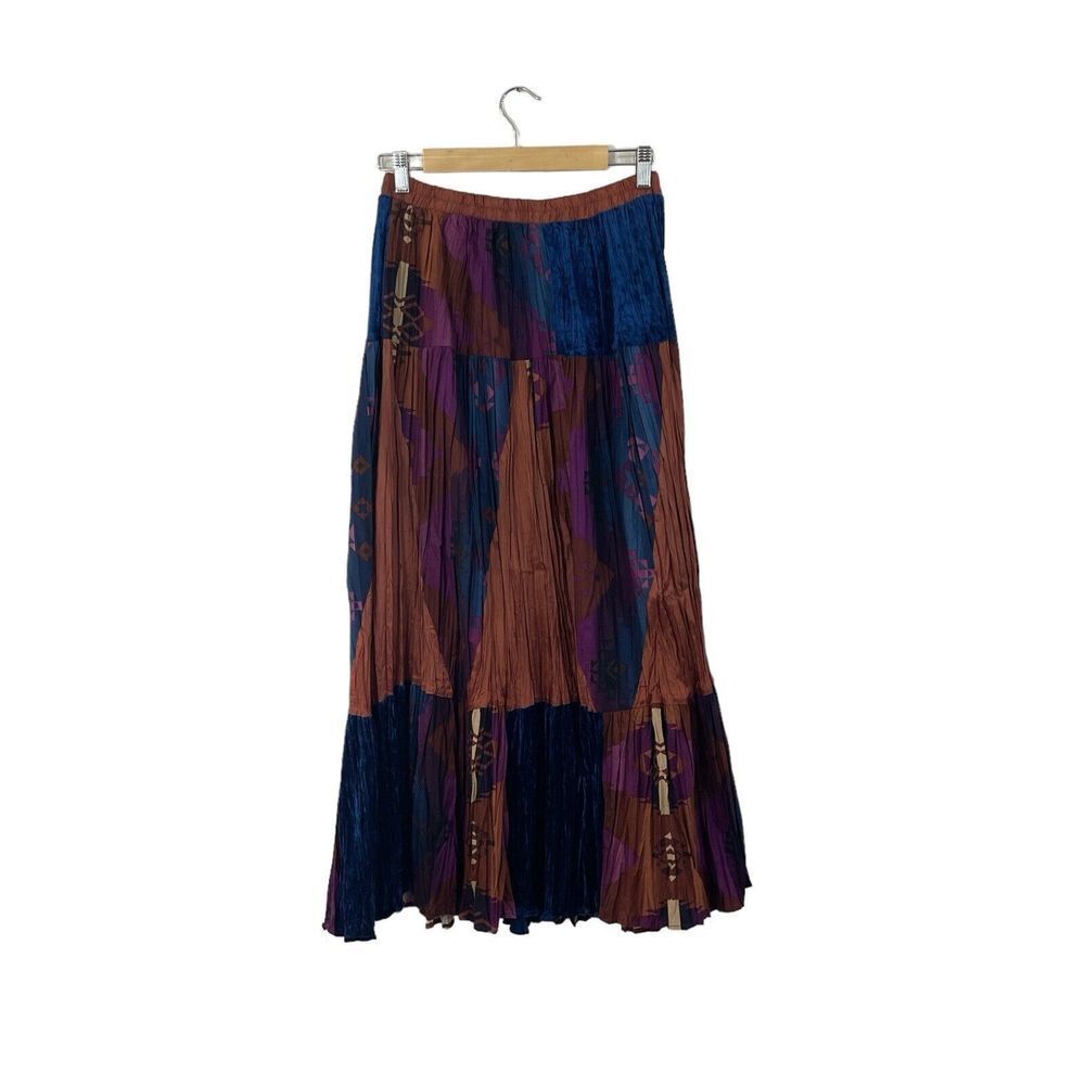 Bohemian Patchwork Maxi Skirt
